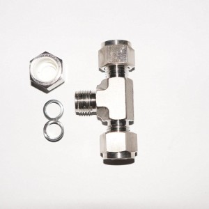 Teu inox cu fiting taietor
