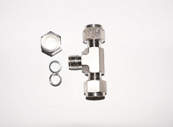 Teu inox cu fiting taietor